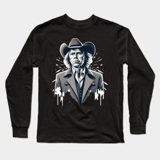 Dwight Yoakam Playing Guitar Long Sleeve T-Shirt